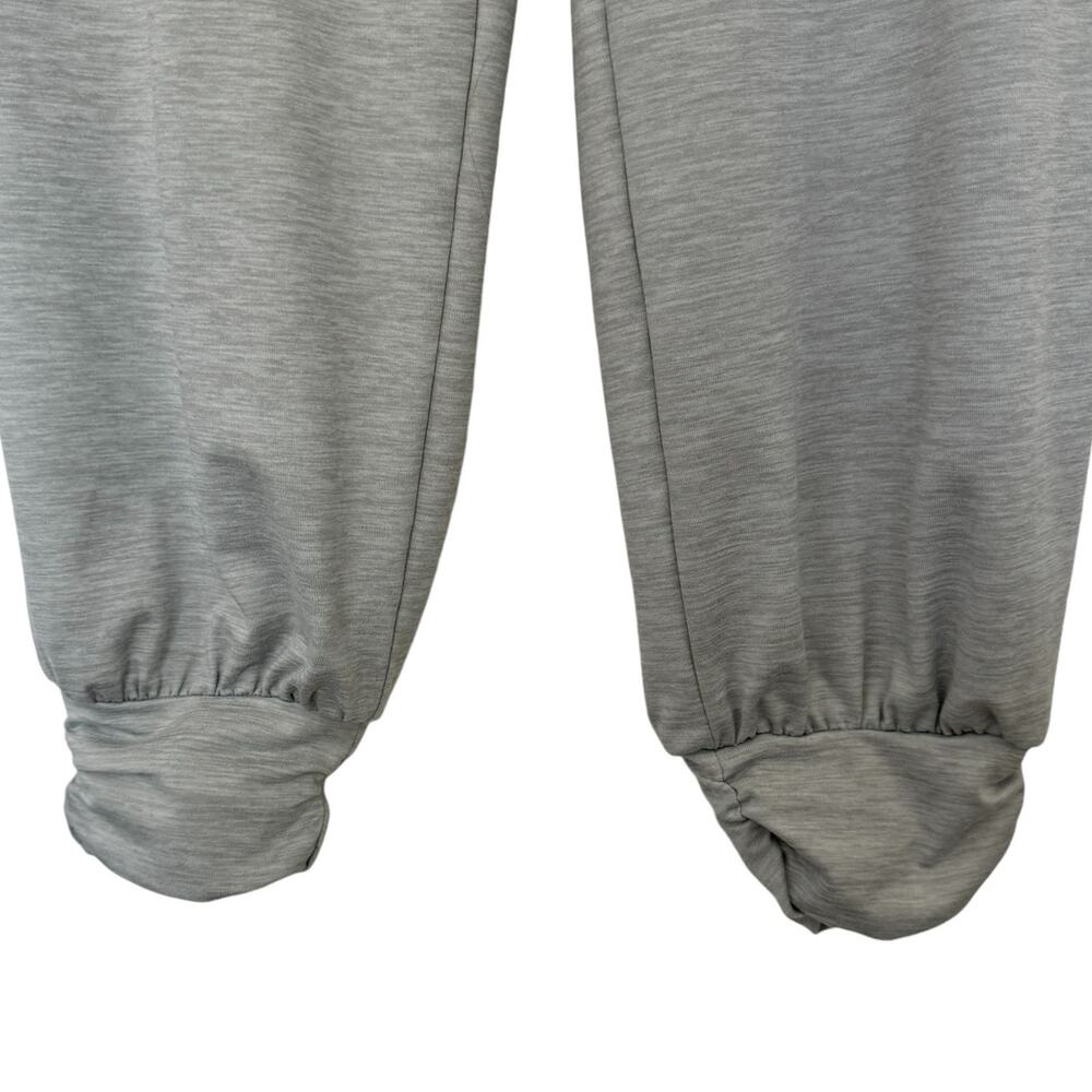 BODY & SOL Gray Ultra High Waist Lounge Jogger Pants Small Ruffle Pockets Comfy - Picture 4 of 7
